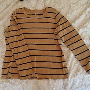 Brown striped top